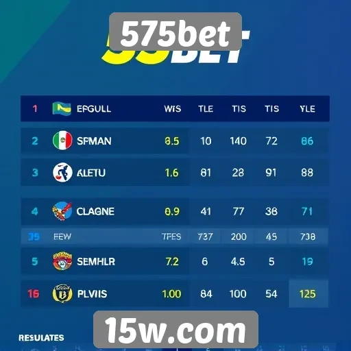 Resultados das últimas competições na 575bet